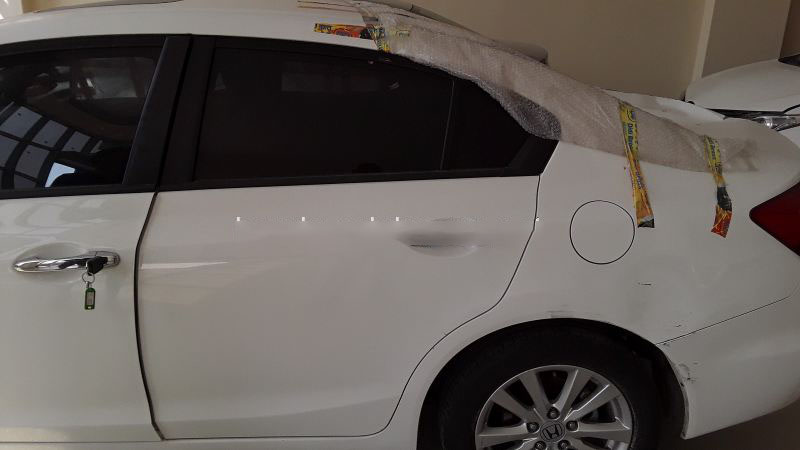 Honda Civic Sol Arka Kapı Beyaz Hatasız 2013-2015